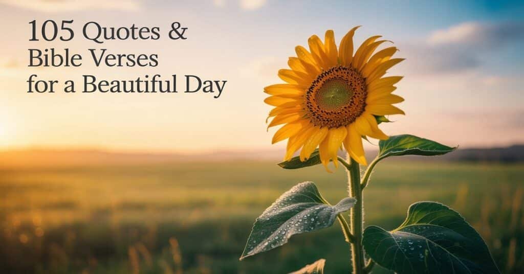 105 Quotes & Bible Verses for a Beautiful Day