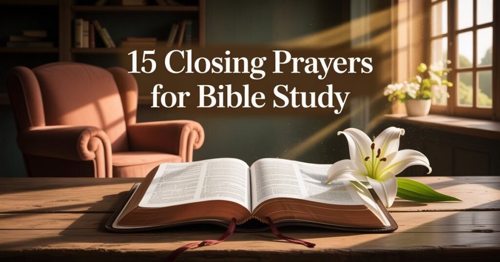 Closing Prayers For Bible Study